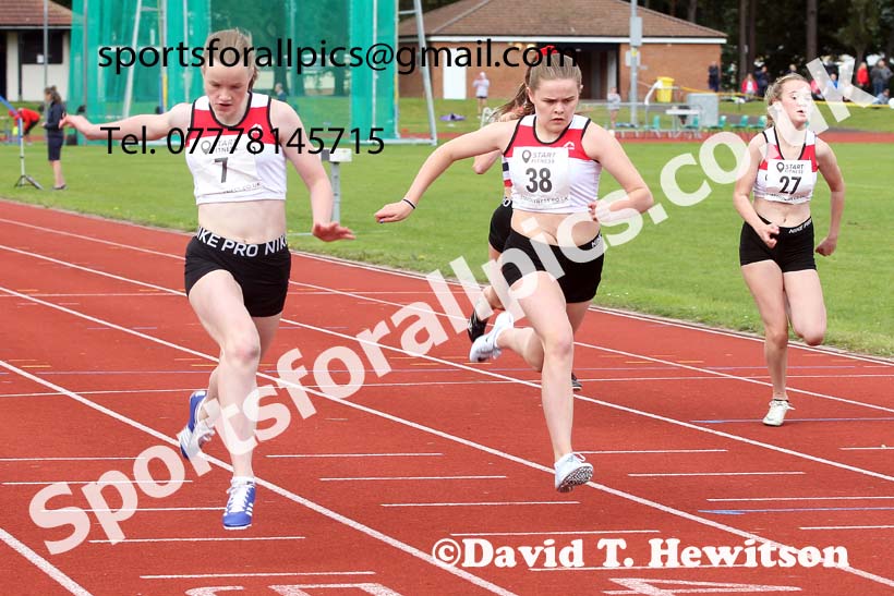 100 metres 09, NECAA Open Meeting, Morpeth, Sunday, March 23rd. David T. Hewitson/Sports for All Pics